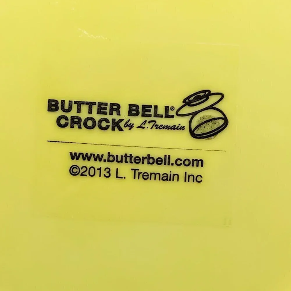 Butter Bell Goldenrod Antique Yellow Ceramic Crock